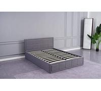 Kosy Koala Ottoman Storage Bed Grey 4Ft Small Double Wooden Fabric Bedroom
