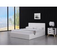 Kosy Koala Ottoman Storage Bed Side Lift Opening White 4Ft6 Double Bed Frame