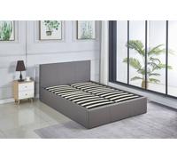 KOSY KOALA Ottoman Storage Grey Faux Leather Bed Side Lift 3ft Single Bed Frame