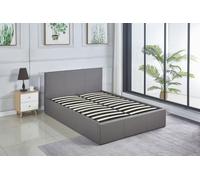 KOSY KOALA Ottoman Storage Grey Faux Leather Bed Side Lift 3ft Single Bed Frame KOSY KOALA Grey