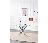 Kosy Koala Round Glass Dining Table With Chrome Legs, Living / Dining Room, Kitchen, Furniture