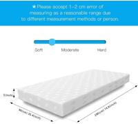 KOSY KOALA Single Bed 3FT High Quality Memory Foam Mattress in White KOSY KOALA White Single