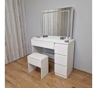 Kosy Koala Vanity Fantasy Dressing Table With Drawers Led Mirror And Stool