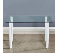 Kosy Koala White Clear 120 Table And Legs White