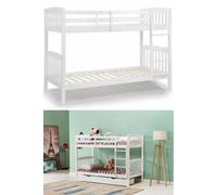 Wood Bunkbed Single Split Into 2 Single Beds For Kids Children KOSY KOALA White Single