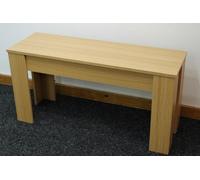 Kosy Koala Wooden Light Wood Effect Bench With Melamine Finish Durable Seating Bench For Dining Or Kitchen