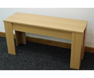 Kosy Koala Wooden Light Wood Effect Bench With Melamine Finish Durable Seating Bench For Dining Or Kitchen