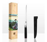 KOTAI | Fish Knife | 20 cm Flexible Blade | Ideal for Filleting Fish | Hand Sharpened and Forged | Ultra-Sharp 440C Japanese Stainless Steel | Pakkawood Handle | Full Hidden Tang