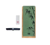 KOTAI | Sharpening Set - 400/1000 Grit | Whetstone | Water or Sharpening Stones | Anti-Slip Bamboo Base for Stability | Includes Corundum Stone Flattener | 15° Angle Guide