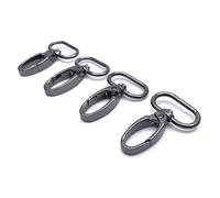 KOTAIFA 1 inch Swivel Lobster Clasps 1" Swivel Hooks for Purse Bag Making Push Gate Swivel Snap Hooks Fashion Clips 10pcs Gunmetal