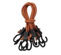 Kotap MABC-24 All- Purpose Adjustable Bungee Cords with Hooks, 24-Inch, Orange/Black, 10 Count