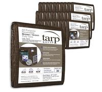 Kotap TBG-0608-30 Reversible Durable Multi-Use, 30-Pack Poly Tarpaulin, 6 ft. X 8 ft, Brown-Green