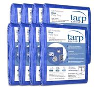 Kotap TRA-1216-08 Multiple Sizes All Purpose 5-mil Poly Tarp, 12 x 16 ft, Blue