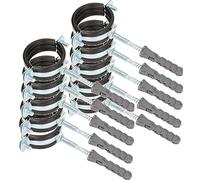 KOTARBAU® 10pcs Hose Holder 1'' Hose Clamp with Rubber Seal Mounting Clamp Anti-Vibration for Round Ducts Ventilation Ducts