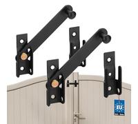 KOTARBAU® 2 x 120mm Double Door Cover for Window Shutters Black Powder