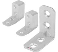 KOTARBAU - 25 Piece Set of Angle Brackets 30 x 30 x 16 x 2 mm - Reinforced Alloy Steel Corner Brackets with Mounting Holes - Heavy-Duty Galvanized Wood Connectors
