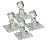 KOTARBAU® 4 post supports, 38 mm, with movable upper part for screwing on