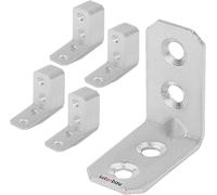KOTARBAU - 50 Piece Set of Angle Brackets 30 x 30 x 16 x 2 mm - Reinforced Alloy Steel Corner Brackets with Mounting Holes - Heavy-Duty Galvanized Wood Connectors