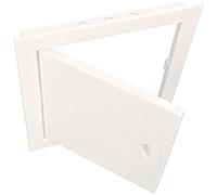 KOTARBAU - Access Panel - 300 mm x 300 mm - ABS Plastic - Inspection Door - White - Maintenance Hatch - Snap Closure - Sturdy Opening - Universal