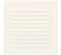 KOTARBAU® Air Vent Grille Cover 165 mm x 165 mm (6.5 x 6.5 inch) White Galvanized Steel Duct Ventilation Mesh Insect Protection Louver Powder Coated