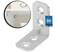 KOTARBAU - Angle Brackets 30 x 30 x 16 x 2 mm - Reinforced Alloy Steel Corner Brackets with Mounting Holes - Heavy-Duty Galvanized Wood Connectors