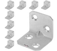 KOTARBAU Angle Connector 25 x 25 x 25 mm Beading Steel Construction Angle Mounting Holes Furniture Angle Galvanised Heavy Duty Wood Connector Mounting Bracket Chair Angle (100)