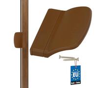 KOTARBAU Balcony Door Handle, Practical Plastic, Safe Smoker, Patio, Torque Look, Handle, Close Handle Shell (Brown)