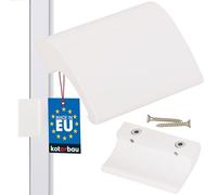 KOTARBAU Balcony Door Handle White 9016 Patio Door Handle DE Luxe Safe Smoking Door Look Close Handle Shell Universal Pull Handle Aluminium Balcony Handle