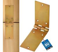 KOTARBAU Box Hinge 200 x 50 mm Hinge Rolled Table Hinge Galvanised Gold Door Hinge 2 Wings Pin Top Quality