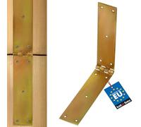 KOTARBAU Box Hinge 400 x 50 mm Hinge Rolled Table Hinge Galvanised Gold Door Hinge 2 Wings Pin Top Quality