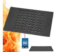 KOTARBAU® Cast Iron Fire Grate - Fireplace Grate - Cast Iron - 38 x 26 cm (14.96 × 10.24 inches) - Black - Heavy Duty - for Stoves and Fireplaces - Robust