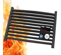 KOTARBAU Cast Iron Fireplace Grate - 28 x 21 cm, Square Corner Grate Replacement Parts Accessories