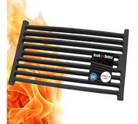 KOTARBAU Cast Iron Fireplace Grate - 32 x 21.5 cm, Square Corner Grate Replacement Parts