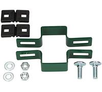 KOTARBAU® Centre Clamp Rectangular 60 x 40 mm Fence Clamp for Fence Posts Green Attachment of Grid Rod Mats