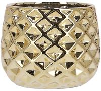 KOTARBAU® Ceramic Flower Pot Planter Diameter 13 cm for Flowers Plants (Gold)