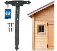 KOTARBAU® Cross Hinge 400 mm Shutter Hinge Tape Plate Building Fitting Gate Fitting Wood Connection Throw Hinge T-Hinge T-Band Powder Coated