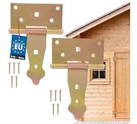 KOTARBAU® Cross Hinges 100 mm, T Hinges, Shutter Hinges, Set of 2