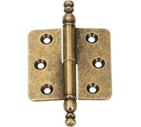 KOTARBAU Decorative Hinges 45 x 45 mm Furniture Tape Style Tape Furniture Hinge Universal Various Colours Rust-Proof Left / Right Robust Practical (Old Brass Right)