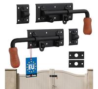 KOTARBAU® Door Bolt Right Left Set of 2 Door Bolt Bolt Lock Push Bolt Powder Coated Latch Lock Gate Latch 280 mm
