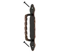 KOTARBAU® Door Handle 190 mm Wrought Iron Door Handle Black / Copper Gate Handle Steel Door Pull Handle Door Fitting Door Fitting Sliding Door