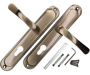 KOTARBAU Door Handle 72 mm PZ Door Handle Patin Door Fitting Door Handle Set Long Plate Door Handle Set Inner Door Exterior Door Handle Gate Fitting