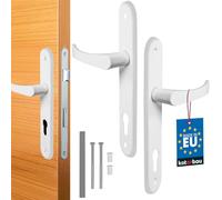 KOTARBAU Door Handle 90 mm Right Left for Profile Cylinder White Aluminium