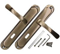 KOTARBAU Door Handle Door Handle Patin Door Fitting Door Handle Set Long Plate Door Handle Set Inner Door Exterior Door Handle Door Handle Door Fitting