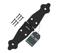 KOTARBAU Door Hinge 100 x 100 x 35 mm Powder-Coated Steel Door Hinge Black Hinges Folding Window Hinge Wooden Door Garden Gate Hinge Box Hinge