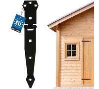 KOTARBAU Door Hinge Powder-Coated Door Hinge Cross Hinge Black Rustproof Top 200 mm