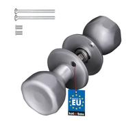 KOTARBAU® Door Knob - ZnAl - 45x45 mm (1.8x1.8 inches) - Silver - Rotating Handle - for Doors Gates Interior Exterior - Durable Painted Finish