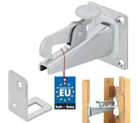 KOTARBAU Door Stopper Wall Mounted Door Stop Gold Silver Door Stop Lock Bracket Steel Robust Solid - Silver