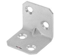 KOTARBAU Elbow Connector 25 x 25 x 25 mm Beading Steel Construction Bracket Mounting Holes Furniture Angle Galvanised Heavy Duty Wood Connector Mounting Bracket Chair Angle (1)