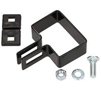 KOTARBAU® End Clamp Rectangular 60 x 40 mm Fence Clamp for Fence Posts Black Mounting Grid Rod Mats