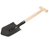 KOTARBAU® Field Spade 60 cm with Wooden Handle Short Spade Sharp Edges for Outdoor Activities